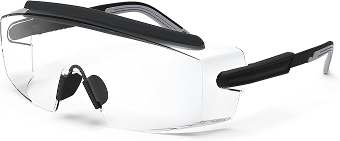 Anti Fog Safety Glasses Safety Goggles Over Glasses Protective Glasses with Anti Scratch Lenses Adjustable