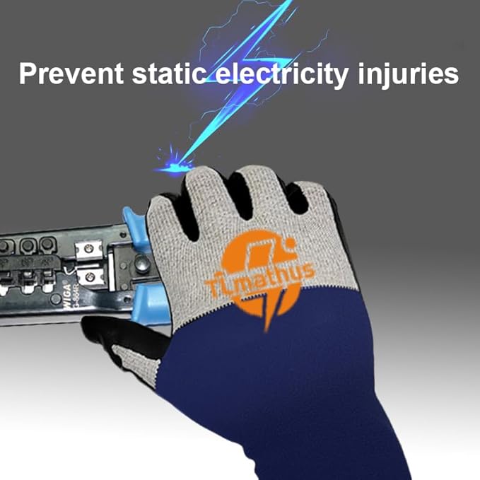 Insulated Electrician Gloves 500V High Voltage Resistant Safety Work Gloves
