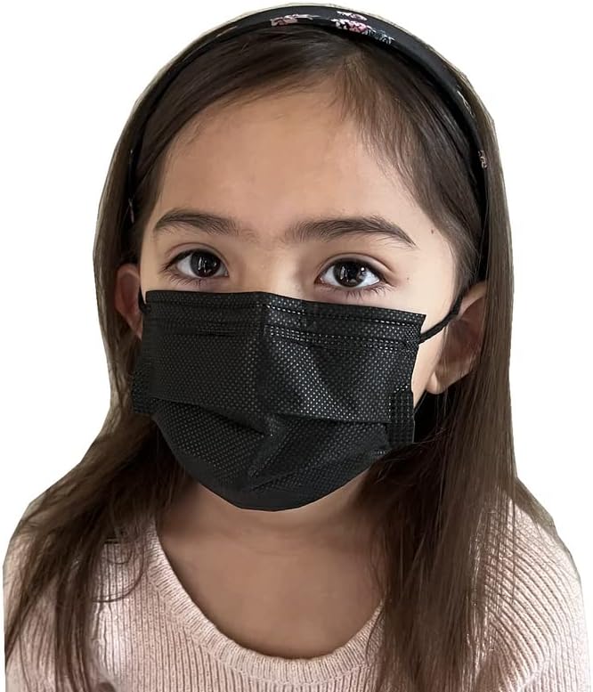 Face Masks Disposable Made in USA, 3 Ply Disposable Masks 50pcs,Adult Mask, Kids Mask, Black Masks, White Masks
