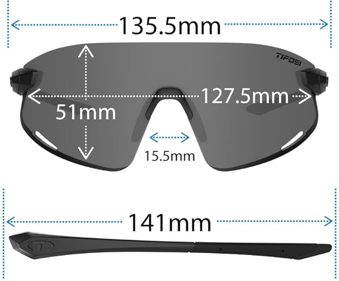 Tifosi Optics Vogel XC Sunglasses Sport Sunglasses Men & Women Small- Medium Fit: Ideal For Baseball, Cycling, Golf, Running