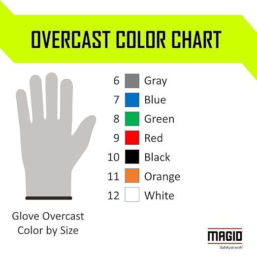 MAGID D-ROC ANSI A4 Oil & Liquid Absorbing TriTek Work Gloves, 1 Pairs, Size 6/XS, DXG49