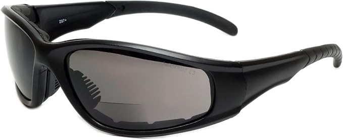 Calabria 23BF Sportster BiFocal Reading Safety Glasses Men Women UV Protection Wind Debris Anti Fog Slip Nylon Shatterproof