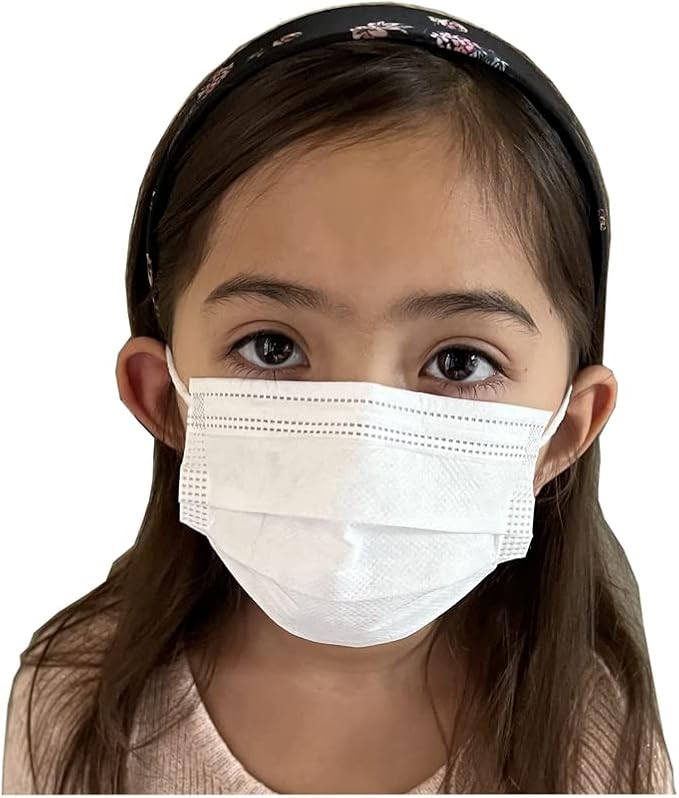 Face Masks Disposable Made in USA, 3 Ply Disposable Masks 50pcs,Adult Mask, Kids Mask, Black Masks, White Masks