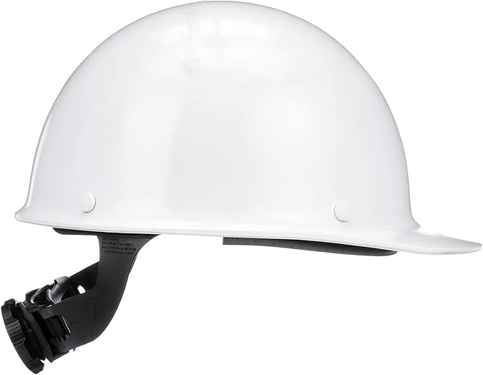 MSA Skullgard Cap Style Safety Hard Hat with Suspension - Non-Slotted Cap, Made of Phenolic Resin, Radiant Heat Loads up to 350F | Fas-Trac III Ratchet Suspension