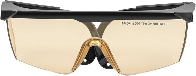 MCWlaser CO2 laser safety glasses 10600nm 10.6um OD5+ Professional K40 Laser Safety Goggles For CO2 Laser Engraver Cutting Cutter EP-4 Style 5