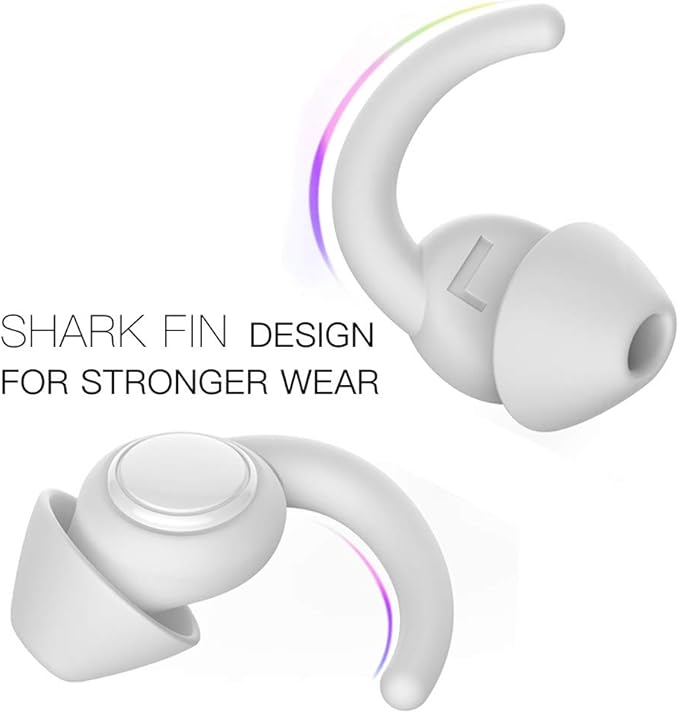 WUTAN Ear Plugs for Sleeping Noise Cancelling 14-38dB, Comfortable Soft Reusable Silicone Ear Plugs Noise Reduction Earplugs for Sleep Snoring Concert Work Travel