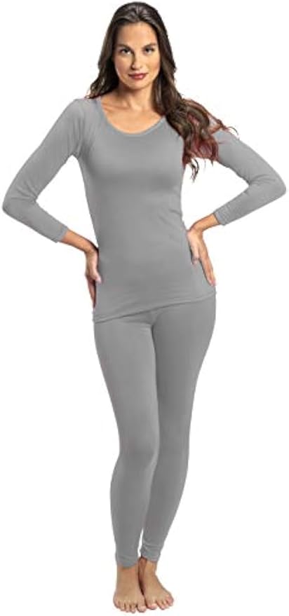 Rocky Thermal Underwear for Women, Long Johns Fleece Lined Set, Shirt & Pants, Base Layer w/Leggings/Bottoms Ski/Extreme Cold