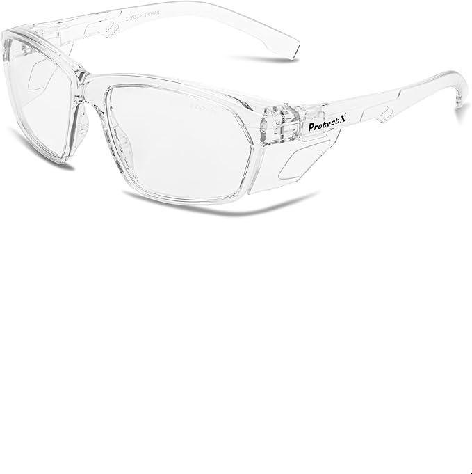 ProtectX Classic Safety Glasses, Anti-Fog Scratch Resistant Lenses, Protective Eyewear for Work, Indoor/Outdoor, ANSI Z87.1