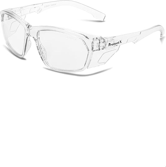 ProtectX Classic Safety Glasses, Anti-Fog Scratch Resistant Lenses, Protective Eyewear for Work, Indoor/Outdoor, ANSI Z87.1
