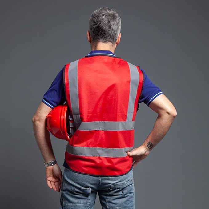 Tydon Guardian Reflective Safety Vest for Women Men High Visibility Security With Pocket Zipper Front Meet ANSI/ISEA Standard
