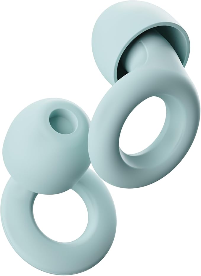 Loop Quiet Ear Plugs for Noise Reduction – Super Soft, Reusable Hearing Protection in Flexible Silicone for Sleep, Noise Sensitivity - 8 Ear Tips in XS/S/M/L – 24dB & NRR 14 Noise Cancelling - Mint