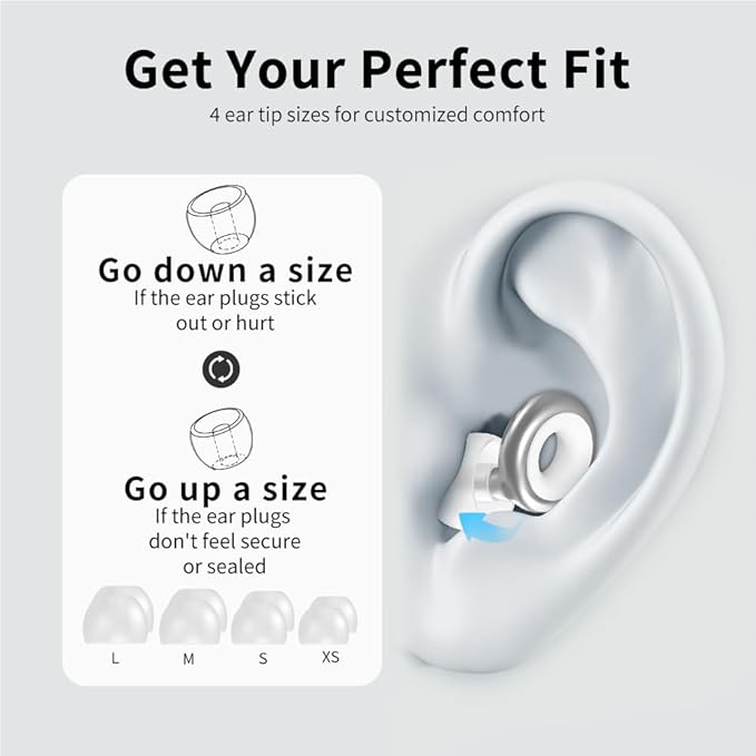 Reusable Silicone Ear Plugs with Cord – Noise Cancelling Earplugs for Sleeping, Concerts, Work, Travel, and Motorcycles – Comfortable and High Fidelity