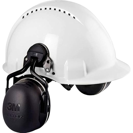 3M X5P3E Peltor Black Model X5P3E/37279(AAD) Cap Mount Hearing Conservation Earmuffs, English, 14.573 fl. oz., Plastic, 4.6" x 8.2" x 6.7"