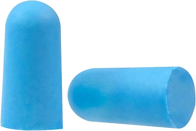 Soft Foam Earplugs 50 Pair,32dB Highest NRR for Noise Reduction,Safety Hearing Protection Ear Plugs for Eliminate The Noise,Contoured for Comfort Slow Rebound,Tapón para el oído (Blue, Normal)