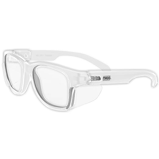 MAGID Gemstone Y50 Performance Anti-Fog Safety Glasses with Side Shields, Clear Frame/Clear Lens, Scratch-Resistant Polycarbonate Lenses, 24 Pairs