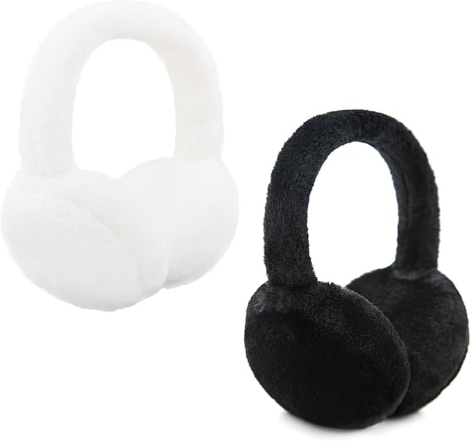 Kids Winter Earmuffs Baby Warm Ear Muff Girls Cute Furry Ear Warmers Boys Foldable Ear Covers for Cold Weather
