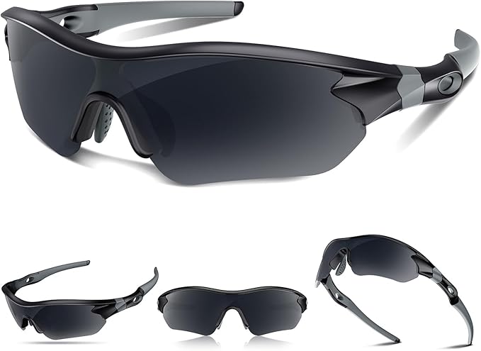 Polarized Sports Sunglasses for Men Women Youth Baseball Running Fishing Tennis Golf Cycling Driving Motor TAC UV400 TR90