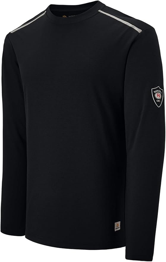 Men's Green Large Regular Fit 5.5oz 100% Cotton Long Sleeve FR Shirt for Work & Outdoor Activities