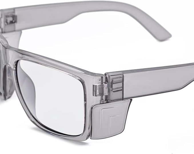 TransitionSafetyGlaseswith ANSI Z87+ImpactApproved Wraparound&Anti Bluelight UV400