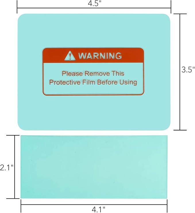 10 PCS Welding Helmet Lens Clear Cover 6 Outer (4.5"x3.5") 4 Inner (4.1"x2.1") Replaceable Protective Cover Lens Welding Accessories