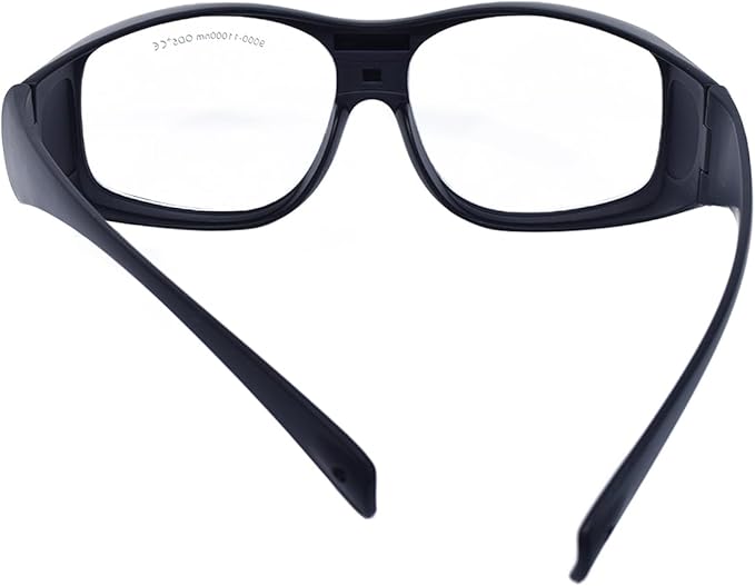 MCWlaser CO2 Laser Safety Glasses 9000-11000nm/10600nm Safety Protective Goggles OD 5+ Laser Eye Protection Glasses for CO2 Laser Cutting and Engraving