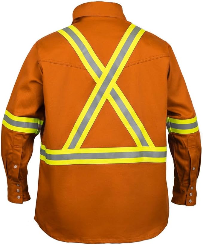 Flame Resistant FR High Visibility Hi Vis Shirt - 88% C/12% N - 7oz