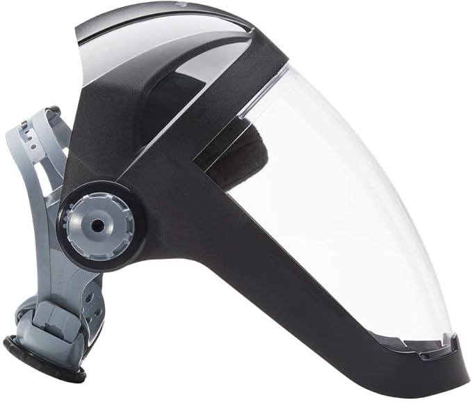 Jackson Safety QUAD 500 Face Shield - Anti-Fog Window with Chin Guard - ANSI Z87.1 & OSHA - (Multiple Styles & Headgears)