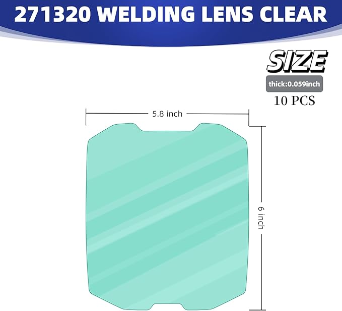 271320 clear cover lenses for welding helmet Premium Welding Helmet Lens Protector, Clear Front Cover Lens for Digital Infinity Series Welding Helmet 10pcs