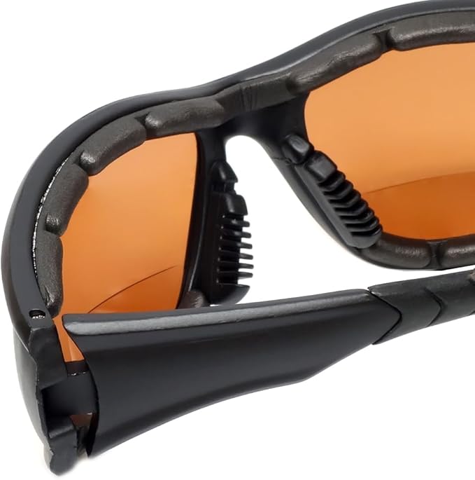 Calabria 23BF Sportster BiFocal Reading Safety Glasses Men Women UV Protection Wind Debris Anti Fog Slip Nylon Shatterproof