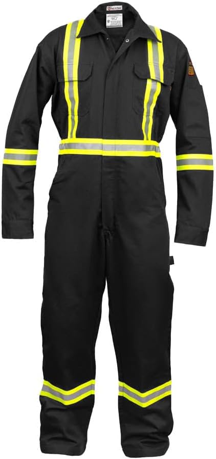 Flame Resistant FR High Visibility Hi Vis Coverall