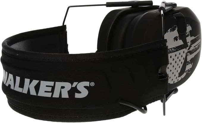 Walker's Razor Slim Ultra Low Profile Compact Design Adjustable Range Shooting Hunting Hearing Protection Electronic Earmuffs
