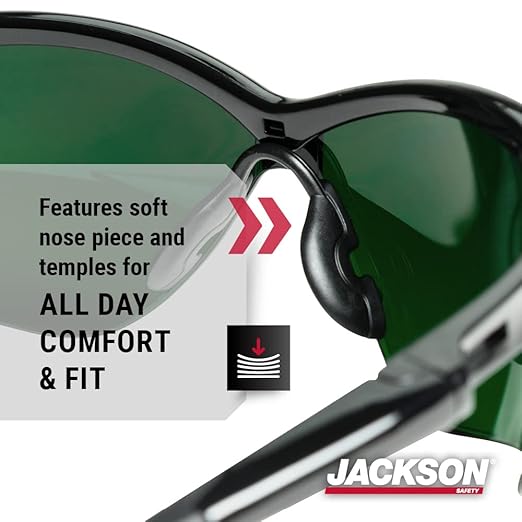 Jackson Safety SG Safety Glasses - Eye Protection for Men & Women - ANSI Z87.1 - Pack of 12 (Multiple Styles)
