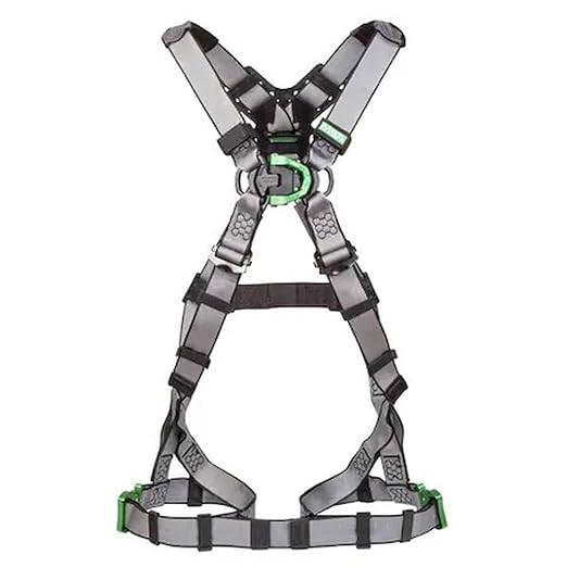 MSA 10195037 V-FIT Harness, Extra Small, Back D-Ring, Quick-Connect Leg Straps