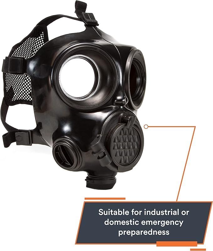 MIRA SAFETY M Full Face Respirator Mask - CBRN Gas Mask, Chemical Respirator CM-7M (Small)
