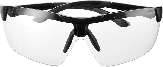 Anti Fog&Anti Scratch Safety Glasses for Men Women,Clear Lens,Adjustable Work Safety Goggles,Anti-UV Eyewear,Eye Protection for Shooting,Mowing,Sports,Hunting,Working(Black Clear)