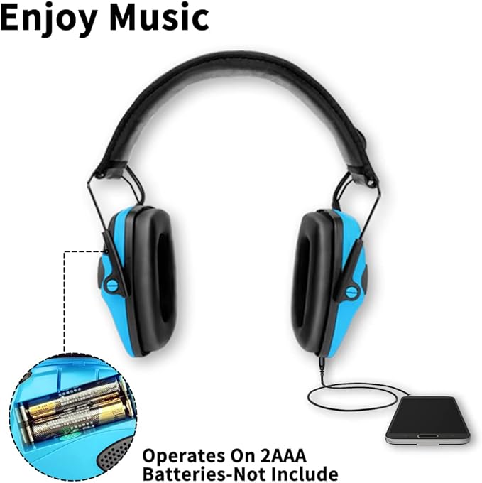 ZOHAN EM054 Electronic Shooting Ear Protection with Sound Amplification, Slim Active Noise Reduction Earmuffs for Gun Range