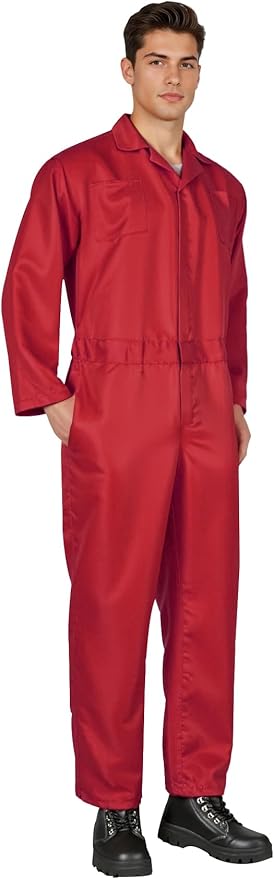 MCJC Coveralls for Men Adult Blue Jumpsuit Coveralls Mechanic Work Uniform Halloween Horror Killer Costume