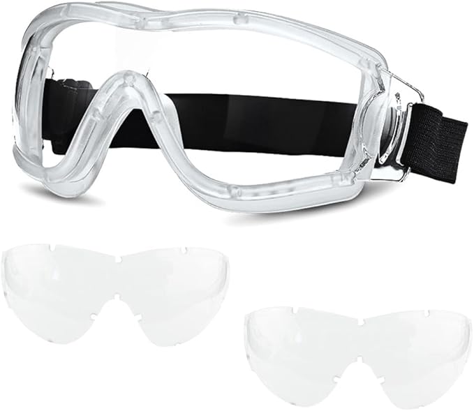 Kids Safety Goggles, Toddler Safety Glasses With UV Anti-Fog,Clear Lens Glasses Cleaning Cloth Included