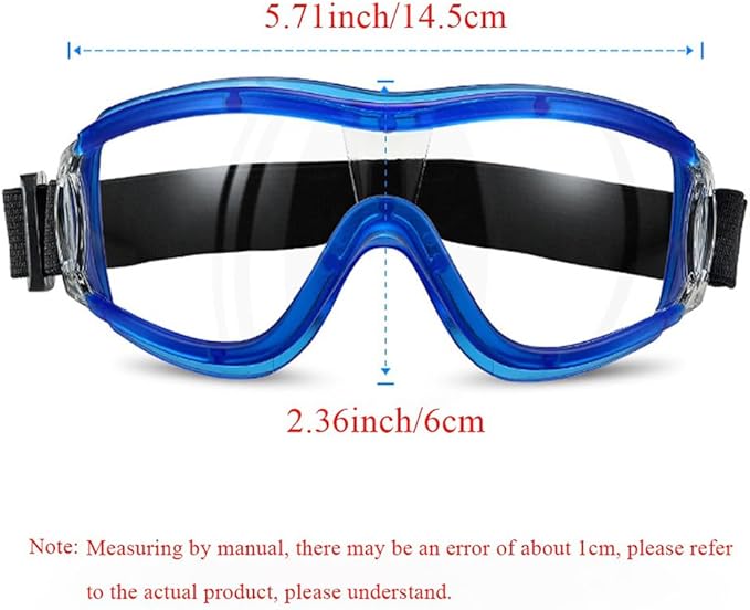 Kids Safety Goggles, Toddler Safety Glasses With UV Anti-Fog,Clear Lens Glasses Cleaning Cloth Included