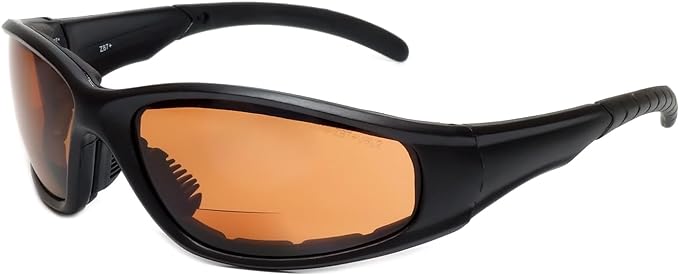 Calabria 23BF Sportster BiFocal Reading Safety Glasses Men Women UV Protection Wind Debris Anti Fog Slip Nylon Shatterproof