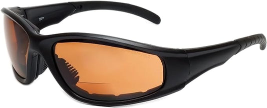 Calabria 23BF Sportster BiFocal Reading Safety Glasses Men Women UV Protection Wind Debris Anti Fog Slip Nylon Shatterproof