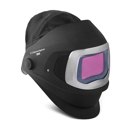 3M Speedglas 9100 FX Welding Helmet 06-0600-30SW, with SideWindows and ADF 9100XX Shade 5, 8-13