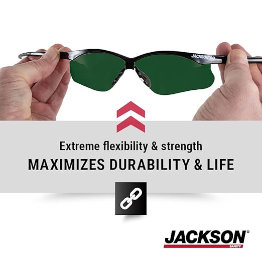 Jackson Safety SG Safety Glasses - Eye Protection for Men & Women - ANSI Z87.1 - Pack of 12 (Multiple Styles)