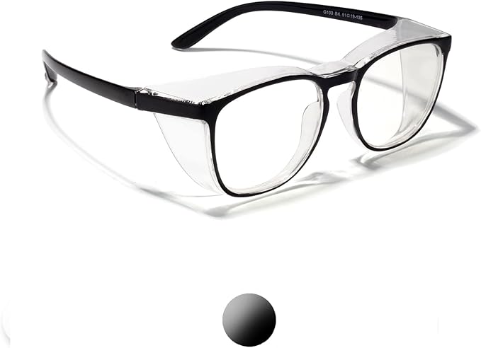 LianSan Oversize Anti-Fog Safety Glasses for Nurses, Z87.1 Certified Goggles for Women, Square UV Protection