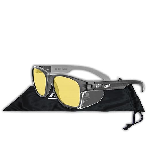 MAGID Gemstone Y50 Performance Anti-Fog Safety Glasses with Side Shields, Amber Lens, Scratch-Resistant Polycarbonate Lenses, 2 Pairs