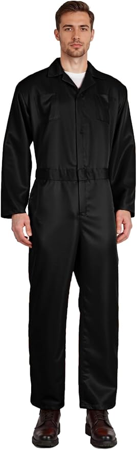 MCJC Coveralls for Men Adult Blue Jumpsuit Coveralls Mechanic Work Uniform Halloween Horror Killer Costume