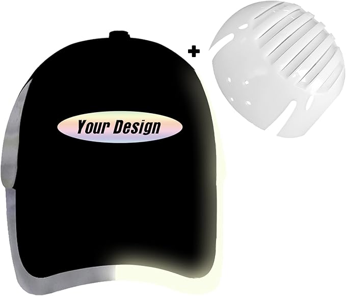 Customizable Safety Bump Cap Baseball Cap Style Hard Hats for Men&Women Lightweight Safety Hat with Reflective Stripes,Oval