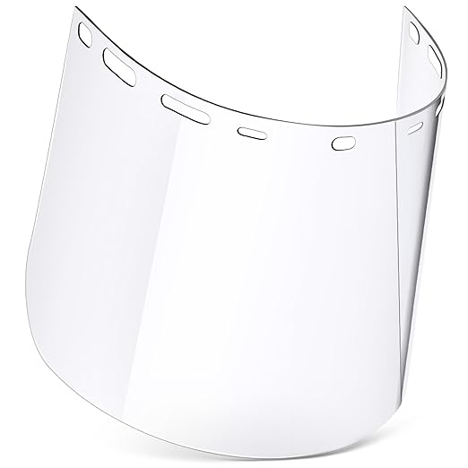 Saillong 1 Pcs Face Shield Replacement Lens Compatible with ERB 15151 8150 Tinted Full Face Shields, Grinding Cosplay (Clear)