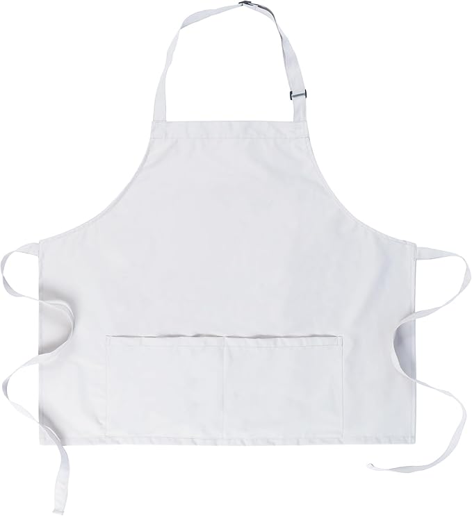 Short Bib chef Apron - Waterdrop Resistant Aprons with Buckle Pockets Cooking Kitchen, Aprons for Men and Women