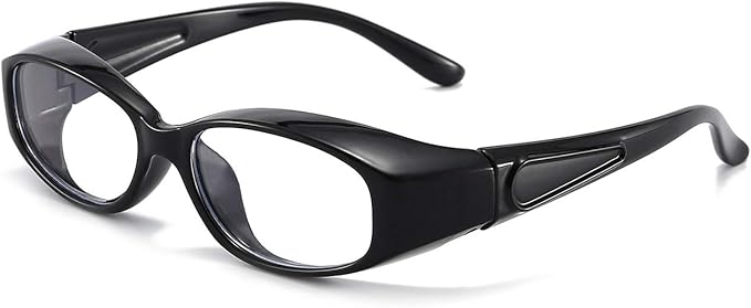 Dollger Safety Glasses Anti Fog Blue Light Blocking Glasses UV400 Protection Eyeglasses Anti Pollen Saftey Goggles (Black)